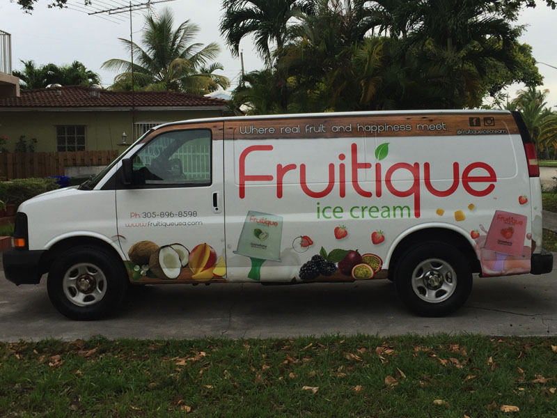 fruitique cargo van full wrap