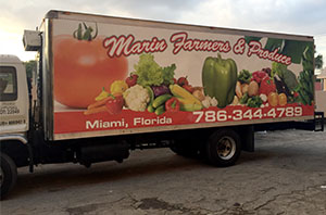 produce Box Truck Full color, Car Wrap Miami, Miami vehicle graphics, vinyl car wrap