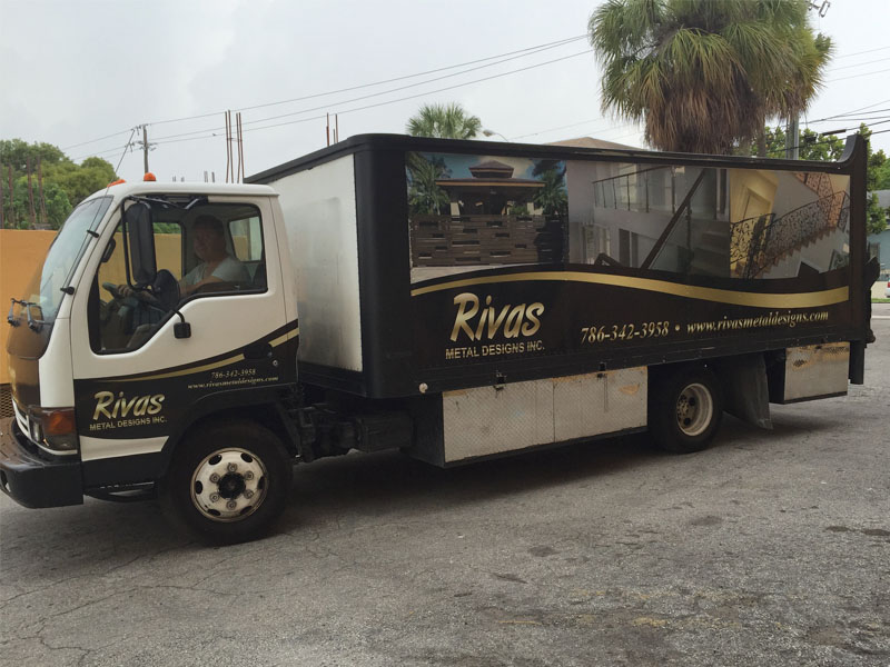 Rivas Metal Designs Truck wrap