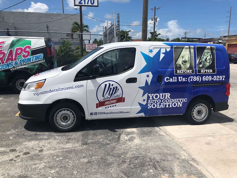 Commercial Nissan NV Wraps, Chevy Graphics, Decals and Lettering miami