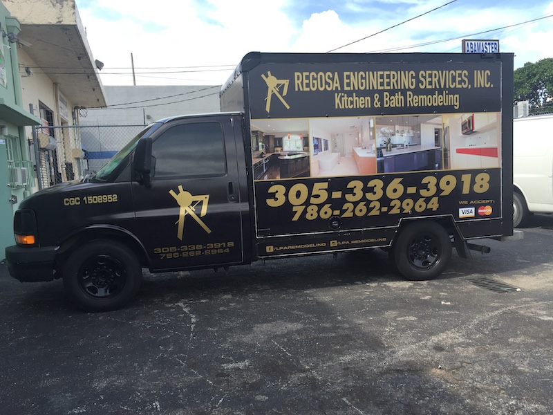 Box Truck Full Color Wrapping, commercial vehicle graphics
