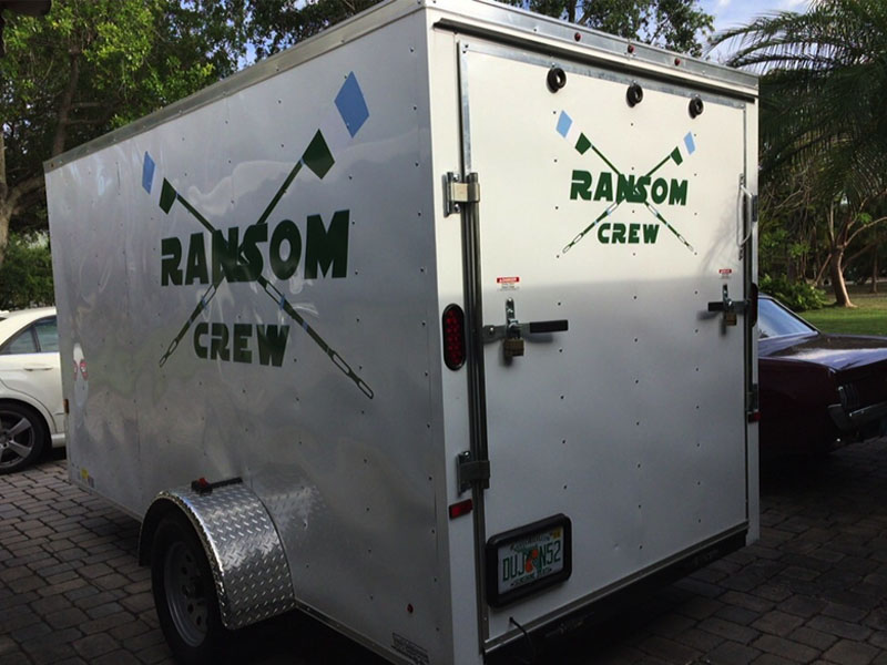 ransom crew_trailes miami Car Wrap, custom car wrap, Miami vehicle graphics