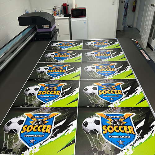 Durable custom floor graphics and decals for branding and wayfinding in Miami
