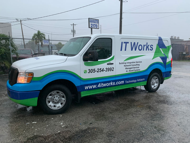 It works full wrap, Miami Evolutions Graphics, miami car wrap, custom car decals, vehicle wrap near me, vinyl wrap car, custom car wrap, cut vinyl partial wrap