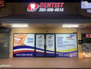 Dental Clinic Storefront Window Graphic